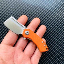 Couteau Kansept Mini Korvid Orange Manche G10 Lame Acier 154CM Linerlock KT3030A6 - Livraison Gratuite