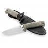 Couteau LionSTEEL T5 Niolox Manche Micarta Lame Acier Niolox Etui Cuir Made Italy LSTT5CVG - Livraison Gratuite