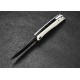 Couteau CMB Made Knives Blaze White Lame Acier D2 Manche G10 IKBS Linerlock Clip CMB06W - Livraison Gratuite