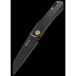 Couteau Real Steel Solis Slip Joint Manche Titane Lame Acier N690 Clip RS7063G - Livraison Gratuite