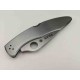 Couteau SPYDERCO POLICE Serrated Lame Acier VG10 Manche Acier Lockback Made Japan SC7S - Livraison Gratuite