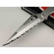 Couteau SPYDERCO POLICE Serrated Lame Acier VG10 Manche Acier Lockback Made Japan SC7S - Livraison Gratuite