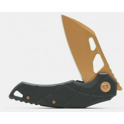 Couteau Fox Edge Atrax Bronze Lame Acier 8Cr13MoV Manche G10 IKBS Linerlock Clip FE011 - Livraison Gratuite