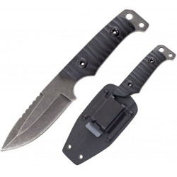 Couteau Tactical UZI Shomer Lame Acier Inox Manche G10 Etui Kydex UZKFXB009 - Livraison Gratuite