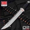 Couteau Sabre United Cutlery Honshu Tanto D2 Manche Caoutchouc Etui Cuir UC2629D2 - Livraison Gratuite