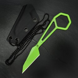 Couteau de Cou Karambit Kansept HEX Light Green Lame Acier 14C28N Etui Kydex KG0001A3 - Livraison Gratuite