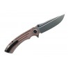 Couteau Kansept Pretatout Brown Manche Micarta Lame Acier 154CM IKBS Linerlock Clip KT1032A3 - Livraison Gratuite