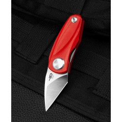 Couteau Bestech Tulip Red Lame Tanto Acier 14C28N Manche G10 IKBS Linerlock Clip BTKG38B - Livraison Gratuite