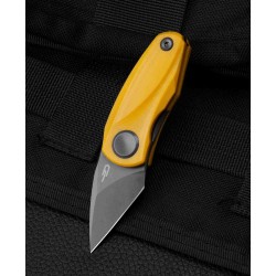 Couteau Bestech Tulip Yellow Lame Tanto Acier 14C28N Manche G10 IKBS Linerlock Clip BTKG38F - Livraison Gratuite