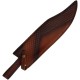 Couteau Rough Ryder Bowie Damas Lame Acier 256 Couches Manche Bois de Cerf/Bois Etui Cuir RR2271 - Livraison Gratuite