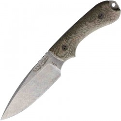 BRAD3FE102A Couteau Bradford Guardian 3 3D OD Green Lame Acier AEB-L Manche Micarta Etui Cuir USA - Livraison Gratuite