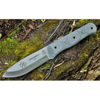 Couteau de Survie Tops Dragonfly 4.5 Acier Carbone 1095 Manche Micarta Tops Knives Made In USA TPDFLY45 - Livraison Gratuite