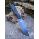 Couteau TOPS Silent Hero 4 Lame Acier Carbone 1095 Manche Micarta Etui Kydex Made USA TPHER0401 - Livraison Gratuite