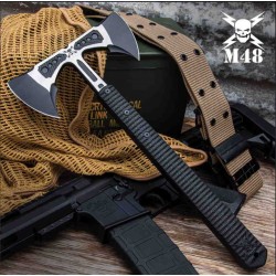 Hache United Cutlery M48 Liberator Double Headed Infantry Tomahawk Acier Inox Etui Nylon UC3429 - Livraison Gratuite