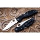 Couteau Spyderco Stretch 2 XL Serrated Lame Acier VG-10 Manche FRN Lockback Made In Japan SC258SBK - Livraison Gratuite