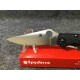 Couteau Spyderco Stretch 2 XL Plain Lame Acier VG-10 Manche FRN Lockback Made In Japan SC258PBK - Livraison Gratuite