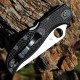 Couteau Spyderco Stretch 2 XL Plain Lame Acier VG-10 Manche FRN Lockback Made In Japan SC258PBK - Livraison Gratuite