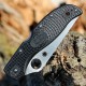Couteau Spyderco Stretch 2 XL Plain Lame Acier VG-10 Manche FRN Lockback Made In Japan SC258PBK - Livraison Gratuite