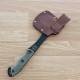 Hache Ontario Camp Plus Hatchet Lame Acier Carbone 1075 Manche Micarta Etui CUir Made USA ON4230 - Livraison Gratuite