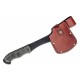 Hache Ontario Camp Plus Hatchet Lame Acier Carbone 1075 Manche Micarta Etui CUir Made USA ON4230 - Livraison Gratuite