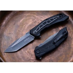 Couteau Kershaw Flatbed Tanto A/O Lame Acier 8Cr13MoV Manche GFN Linerlock Clip KS1376 - Livraison Gratuite