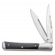 Couteau Kershaw Allegory 2 Lames Acier 7C17MoV Manche Micarta/Acier KS4385 - Livraison Gratuite
