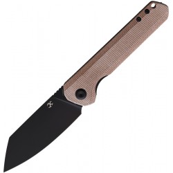 Couteau Kansept Bulldozer Brown Manche Micarta Lame Acier D2 IKBS Linerlock Clip KT1028A1 - Livraison Gratuite