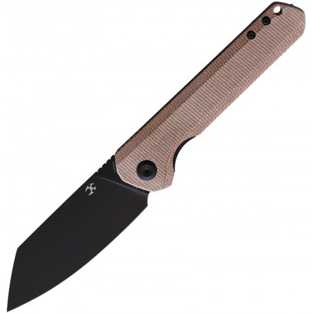 Couteau Kansept Bulldozer Brown Manche Micarta Lame Acier D2 IKBS Linerlock Clip KT1028A1 - Livraison Gratuite