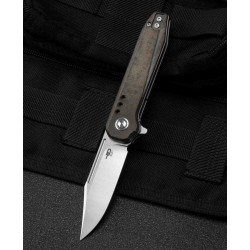 Couteau Bestech Syntax Green Lame Acier 154CM Manche Micarta IKBS Linerlock Clip BTKG41E - Livraison Gratuite