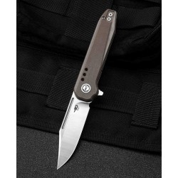 Couteau Bestech Syntax Beige Lame Acier 154CM Manche G10 IKBS Linerlock Clip BTKG41B - Livraison Gratuite