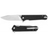 Couteau QSP Mamba V2 Black Lame Acier D2 Satin Manche Micarta IKBS Linerlock Clip QS111G1 - Livraison Gratuite