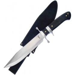 Couteau de Chasse Tactical Frost Cutlery Bowie Manche Bois Lame Acier Inox Etui Nylon F18316BPW - Livraison Gratuite