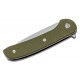 Couteau Ferrum Forge Gent 2.0 Green Lame Acier 9Cr13MoV Manche G10 IKBS Linerlock Clip FF009G - Livraison Gratuite