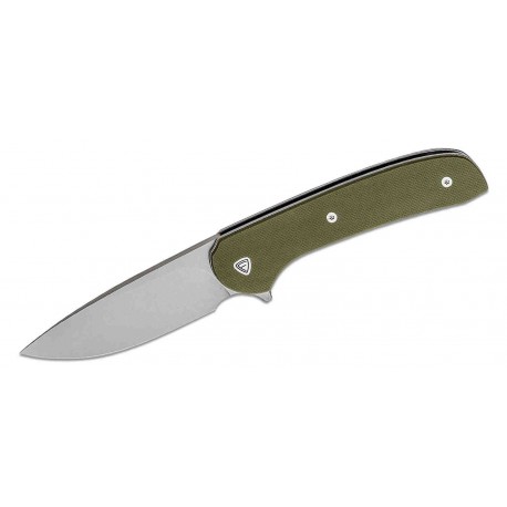 Couteau Ferrum Forge Gent 2.0 Green Lame Acier 9Cr13MoV Manche G10 IKBS Linerlock Clip FF009G - Livraison Gratuite