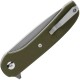 Couteau Ferrum Forge Gent 2.0 Green Lame Acier 9Cr13MoV Manche G10 IKBS Linerlock Clip FF009G - Livraison Gratuite