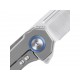 Couteau Kizer Begleiter Titane Lame Acier CPM S35VN IKBS Framelock Clip KI4458T4 - Livraison Gratuite
