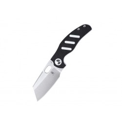 Couteau Kizer Cutlery Mini Sheepdog C01C Black/White Lame Acier 154CM Manche G-10 IKBS Clip KIV3488C7 - Livraison Gratuite