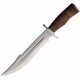 Couteau Bowie Marbles Stacked Leather Lame Acier Inox Manche & Etui Cuir MR621 - Livraison Gratuite