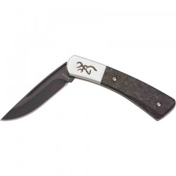 Couteau Browning Knoll Folder Lame Acier 12C27 Manche Fibre de Carbone BR0476 - Livraison Gratuite