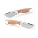 Couteau Real Steel Furrier Skinner Lame Acier N690 Manche Olive Wood Etui Cuir RS3611W - Livraison Gratuite