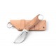 Couteau Real Steel Furrier Skinner Lame Acier N690 Manche Olive Wood Etui Cuir RS3611W - Livraison Gratuite