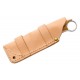 Couteau Real Steel Furrier Skinner Lame Acier N690 Manche Olive Wood Etui Cuir RS3611W - Livraison Gratuite