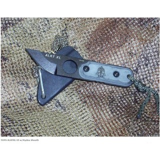 Couteau Tops A.L.R.T. (Anywhere Last Resort Tool) Acier 1095 Manche Micarta Made in USA TPXL05 - Livraison Gratuite