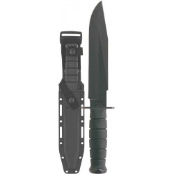 Couteau Ka-Bar Fighter Straight Lame Acier Carbone 1095 Manche Kraton Etui Nylon Made USA KA1269 - Livraison Gratuite