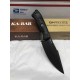 Couteau KA-BAR Becker Black Harpoon Lame Acier Carbone 1095 Manche Zytel Etui Polymère USA BKR18BK - Livraison Gratuite