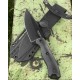 Couteau KA-BAR Becker Black Harpoon Lame Acier Carbone 1095 Manche Zytel Etui Polymère USA BKR18BK - Livraison Gratuite