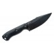 Couteau KA-BAR Becker Black Harpoon Lame Acier Carbone 1095 Manche Zytel Etui Polymère USA BKR18BK - Livraison Gratuite
