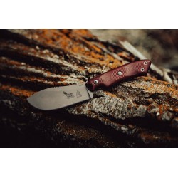 Couteau TOPS Camp Creek Fire Edition Lame Acier CPM S35VN Manche Red/Black G10 Etui Cuir USA TPCPCKFE01 - Livraison Gratuite