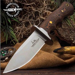 Couteau Gil Hibben Tundra Bushcraft Lame Acier 420HC Manche G10 Etui Cuir GH5110 - Livraison Gratuite