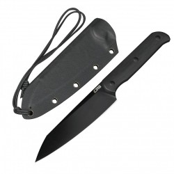 Couteau CJRB Silax Black Lame Acier AR-RPM9 Black Manche G10 Etui Kydex J1921BBBK - Livraison Gratuite